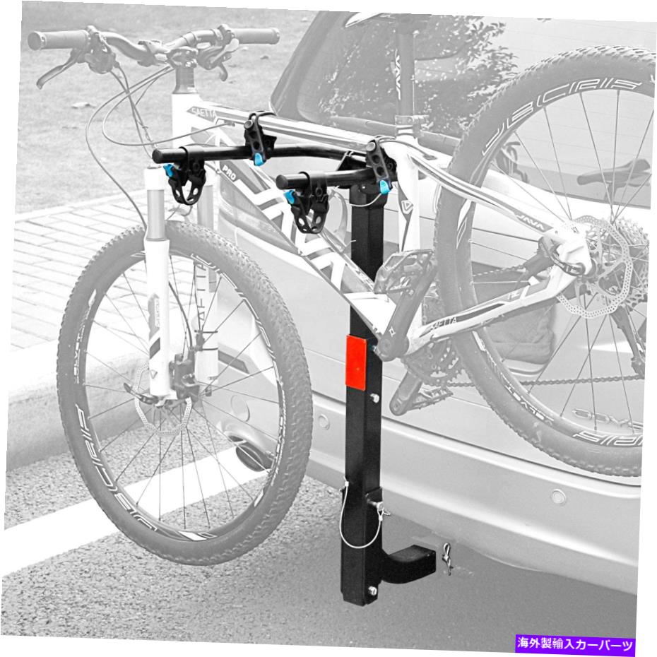 USサイクルキャリア リーダーアクセサリーヒッチ2バイクラック自転車キャリアラック折りたたみ式ラック Leader Accessories Hitch Mounted 2 Bike Rack Bicycle Carrier Racks Foldable Rack【並行輸入品】