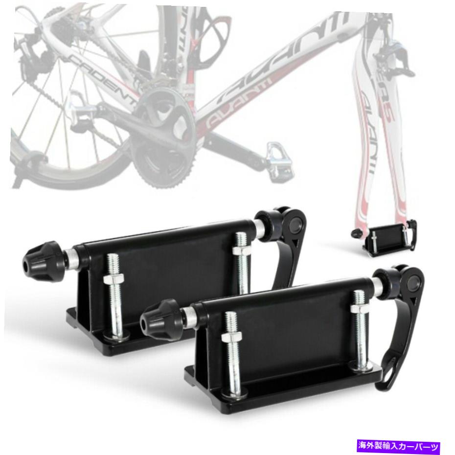 USサイクルキャリア 2x自転車自転車ブロッククイックリリースQRフォークマウントラックキャリアピックアップトラック 2x Bicycle Bike Block Quick-Release QR Fork Mount Rack Carrier for Pickup Truck【並行輸入品】