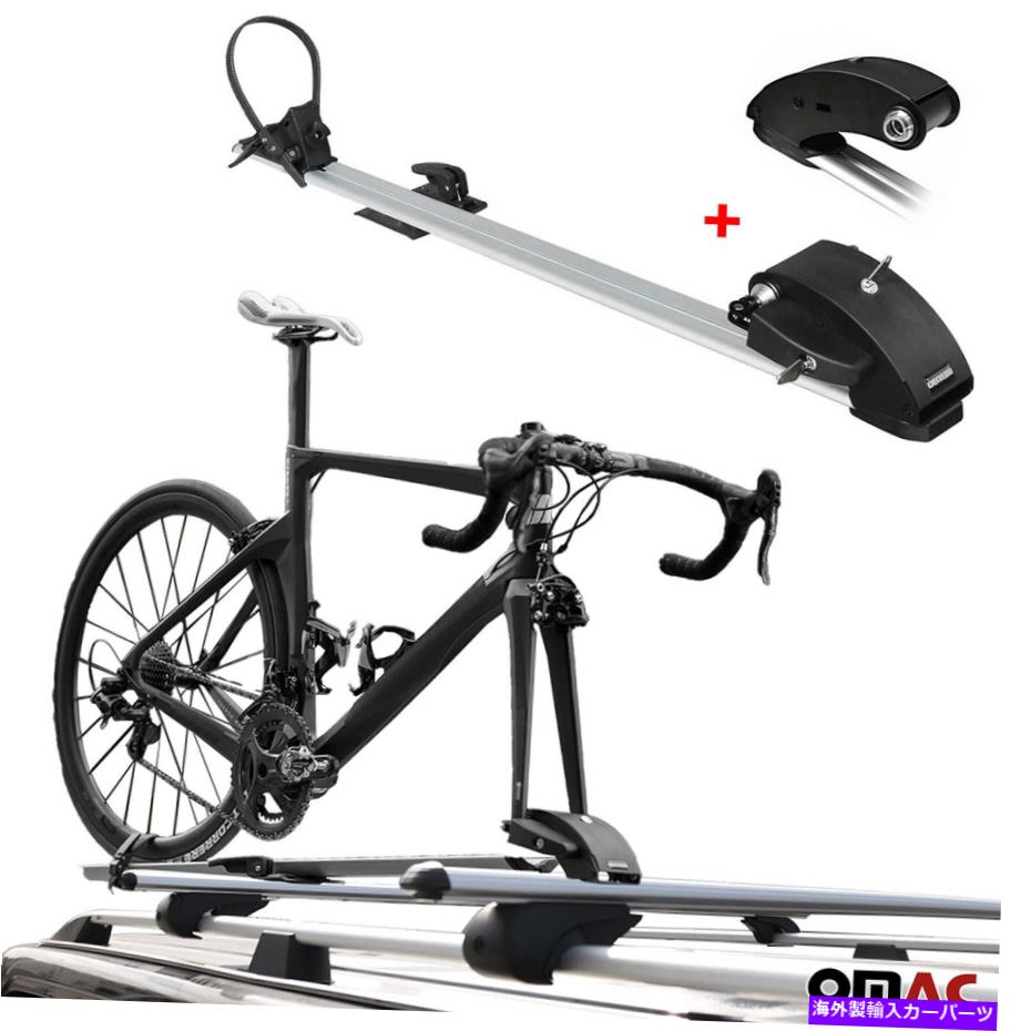 USサイクルキャリア 0,5x4インチフォークキット付きの屋根自転車ラック自転車キャリアアルミニウムの直立 Roof Bicycle Rack Bike Carrier Aluminium Upright with 0,5x4 Inch Fork Kit【並行輸入品】