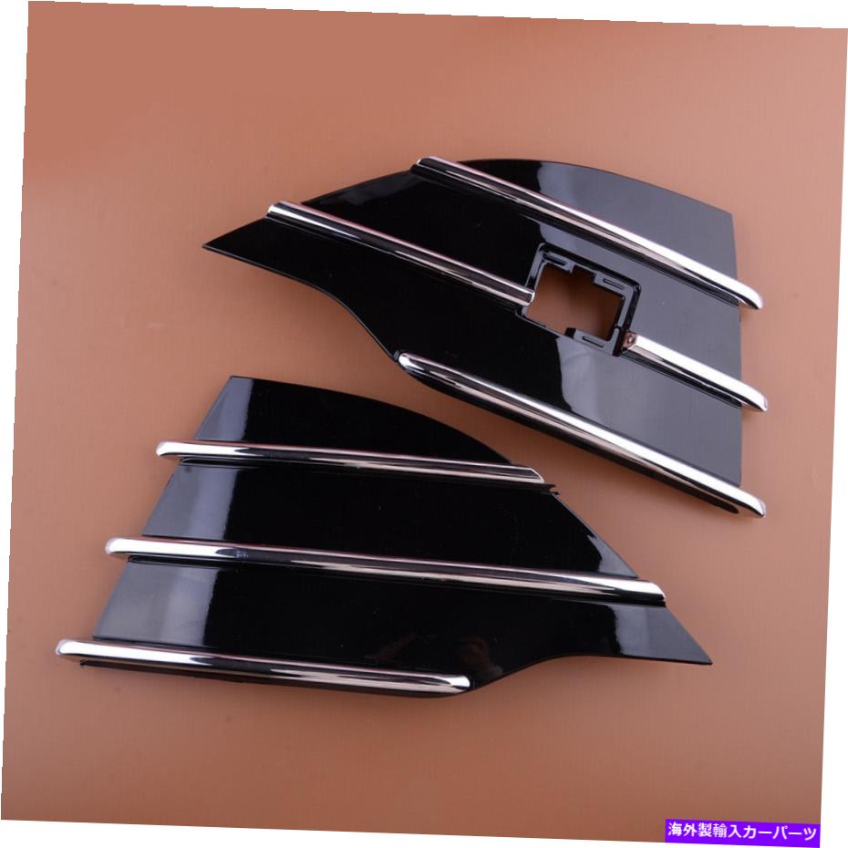 フォグライト フロントフォグライトランプグリルグリルカバートリムフォードクガエスケープ2013-16にフィット Front Fog Light Lamp Grille Grill Cover Trim fit for Ford Kuga Escape 2013-16【並行輸入品】
