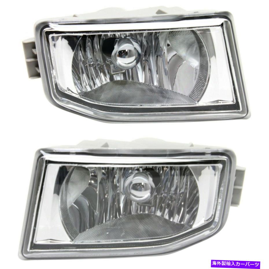 フォグライト 2004-06 ACURA MDX LH＆RH CAPAプラスチックレンズの2つのクリアレンズフォグライトのセット Set of 2 Clear Lens Fog Light For 2004-06 Acura MDX LH & RH CAPA Plastic Lens【並行輸入品】