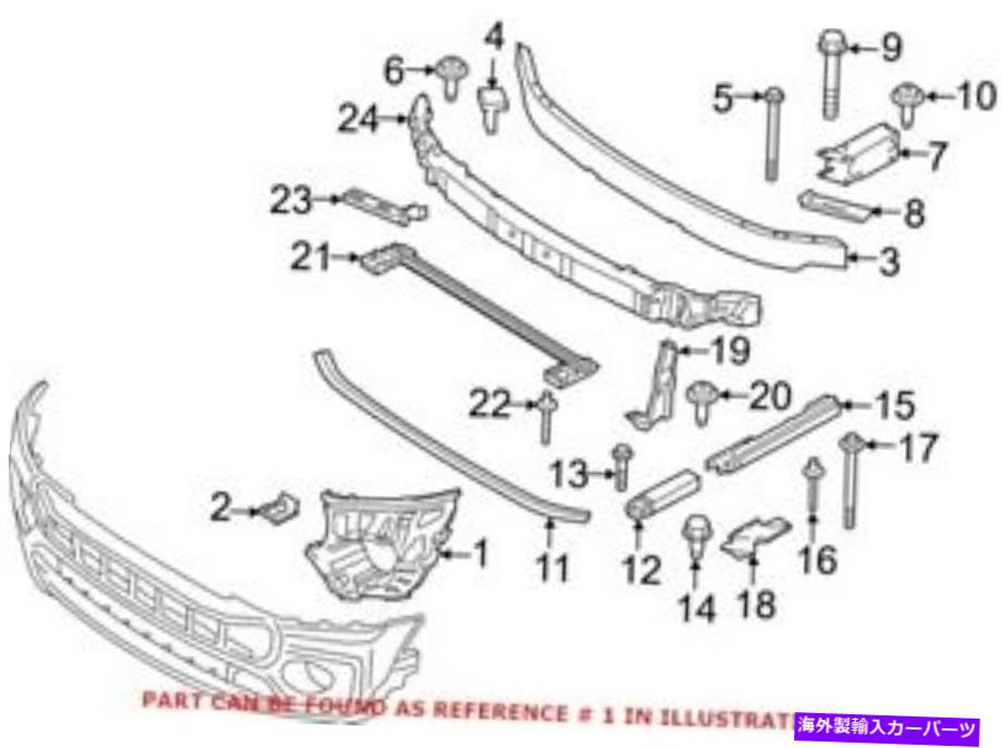 フォグライト MINI 51117376378の本物のOEMバンパーカバーサポートレール Genuine OEM Bumper Cover Support Rail for Mini 51117376378【並行輸入品】