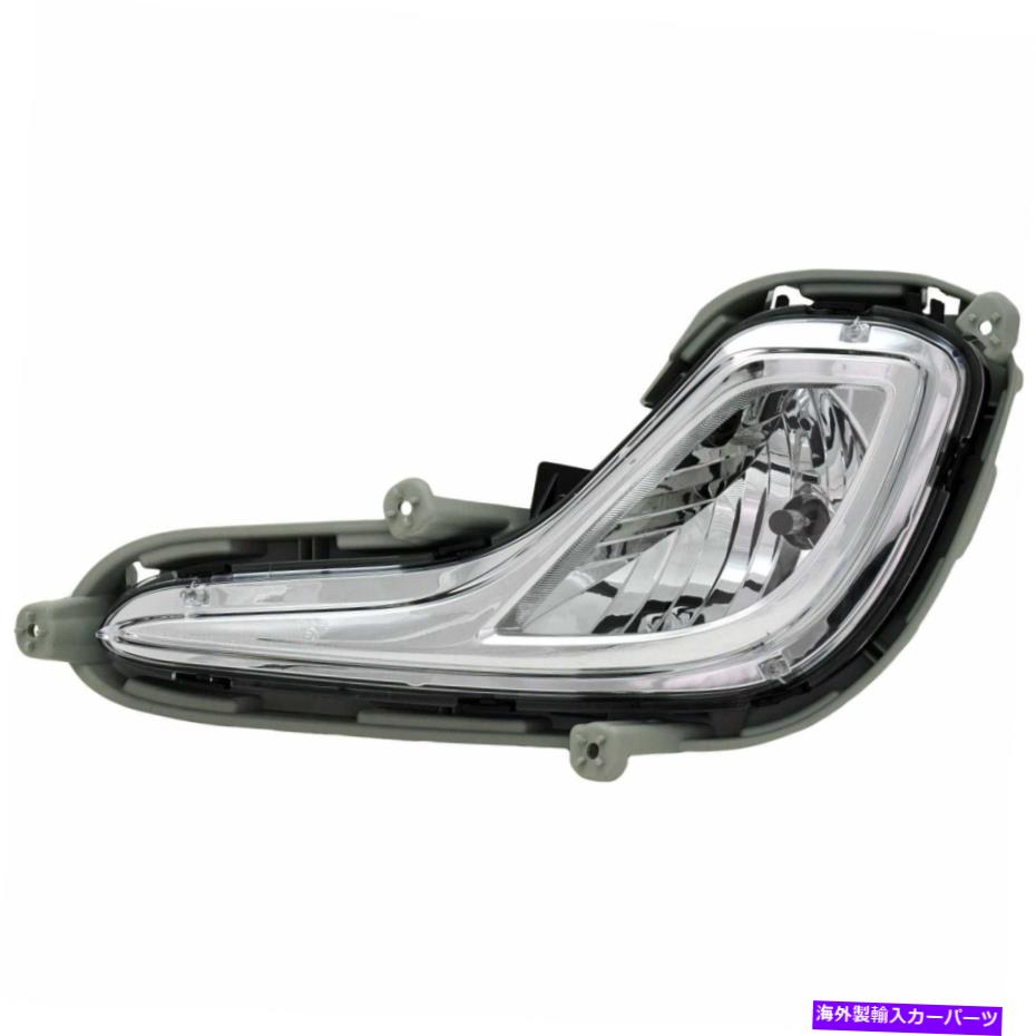 フォグライト 2012-16ヒュンダイアクセントLHプラスチックレンズ付きのクリアレンズフォグライト Clear Lens Fog Light For 2012-16 Hyundai Accent LH Plastic Lens w/ Bulb【並行輸入品】