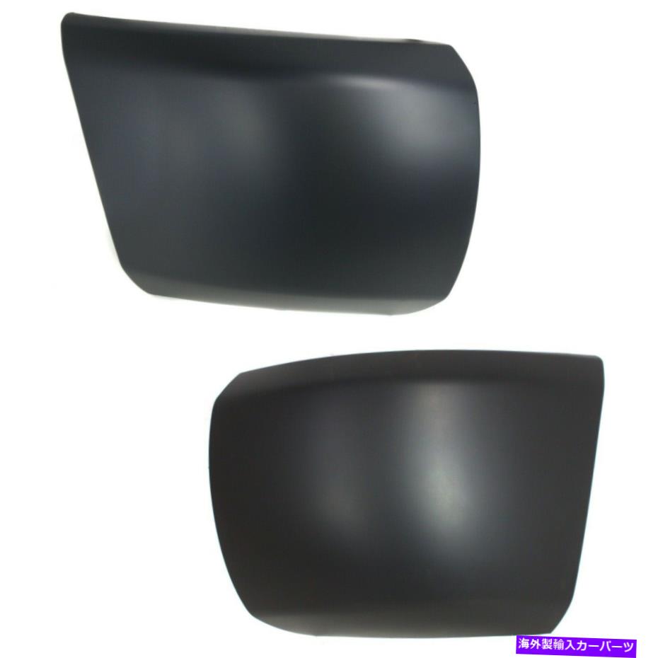 フォグライト 2007-2013に設定されたバンパーエンドキャップ Bumper End Caps Set For 2007-2013 Chevy Silverado 1500 Front Primed【並行輸入品】