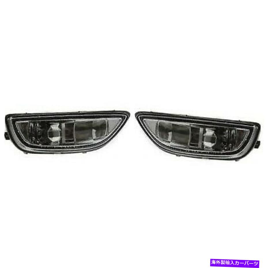フォグライト 2001-02トヨタカローラLH&RH W/電球の2つのクリアレンズフォグライトのセット Set of 2 Clear Lens Fog Light For 2001-02 Toyota Corolla LH & RH w/ Bulbs【並行輸入品】