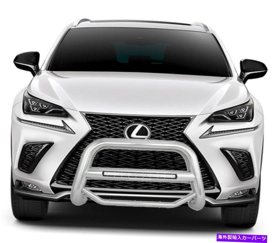 Bull Bar ブラックホースフィット15-20レクサスNX200T NX300 NX300HステンレスマックスビーコンLEDブルバー Black Horse FIT15-20 Lexus NX200T NX300 NX300H Stainless MAX BEACON LED Bull Bar【並行輸入品】
