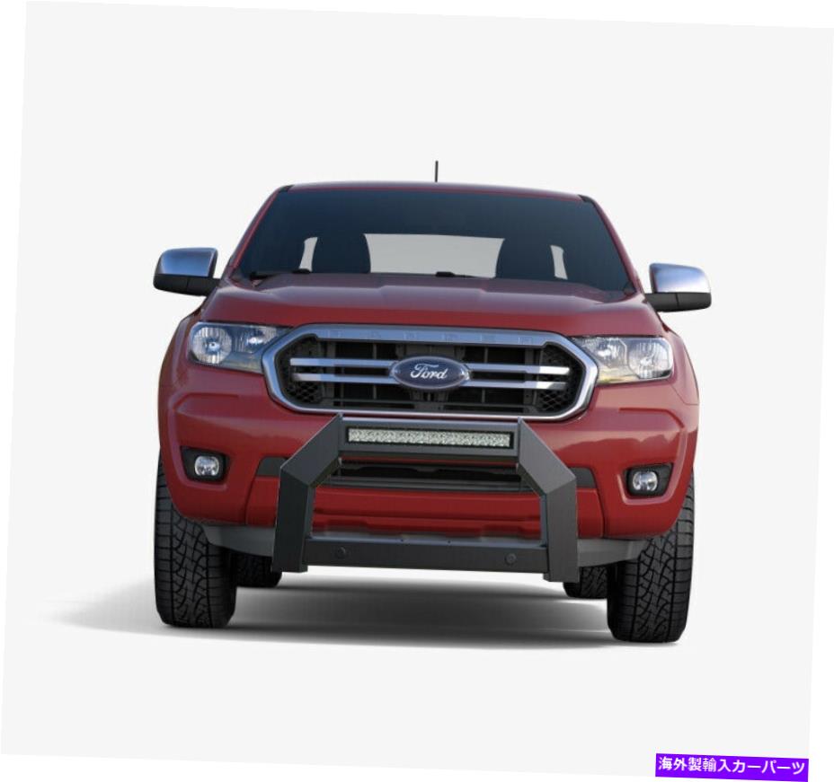 Bull Bar ブラックホースアーマーブルバースキッドプレートマットブラックフィット2019-2022フォードレンジャー Black Horse Armour Bull Bar No skid plate Matte Black fit 2019-2022 Ford Ranger【並行輸入品】