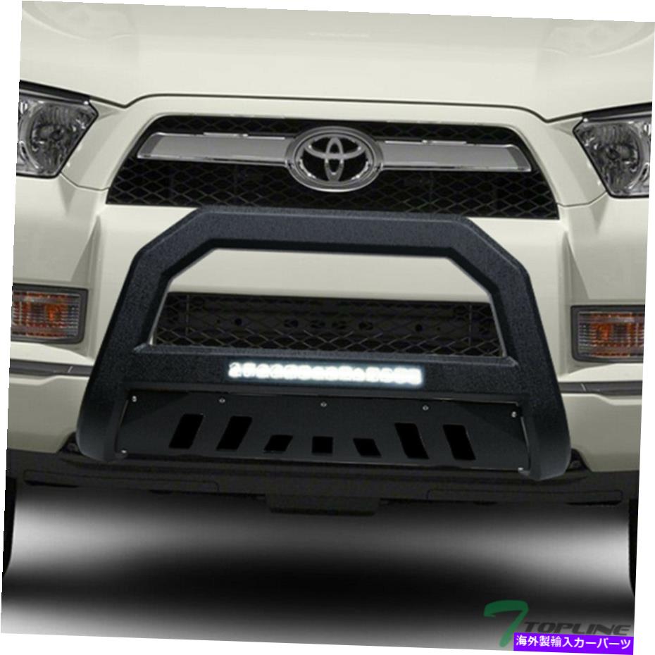 Bull Bar 2010-2021のトップライントヨタ4ランナーAVTアルミニウムLEDブルバー - テクスチャブラック Topline For 2010-2021 Toyota 4Runner AVT Aluminum LED Bull Bar - Textured Black【並行輸入品】|Us Custom Parts Shop USDM