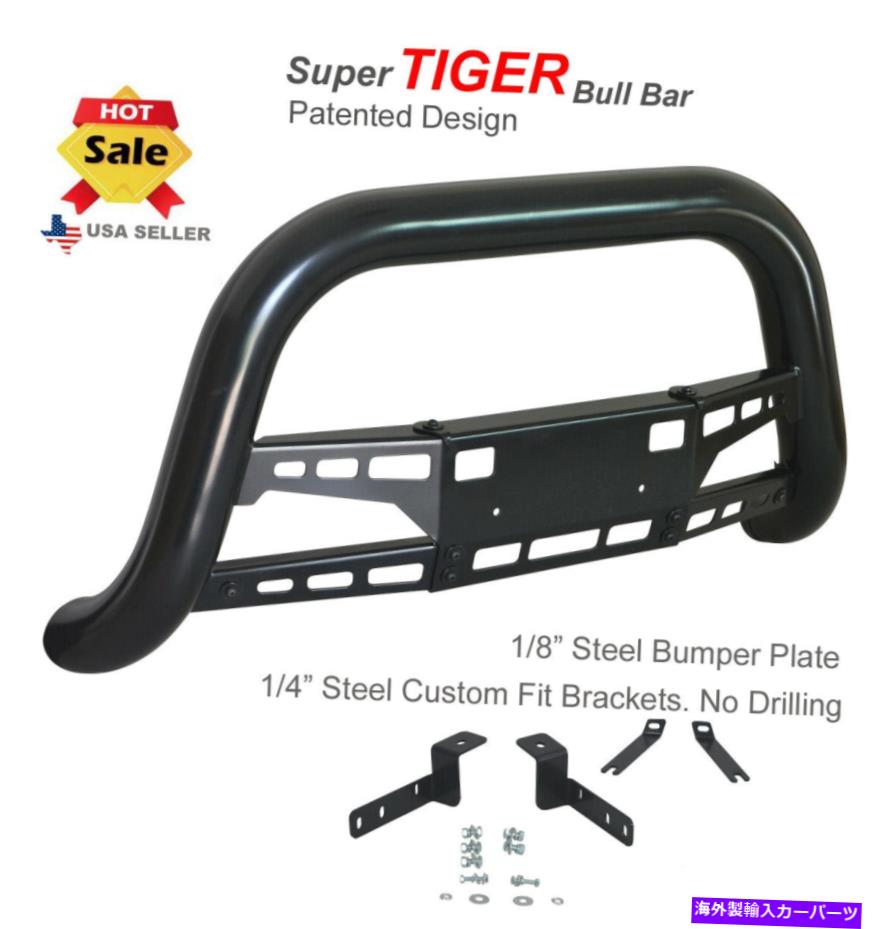 Bull Bar スーパータイガーブルバーフィット2002-2006ホンダCR-Vブラックパウダーコーティングバンパーガード Super Tiger Bull Bar Fits 2002-2006 Honda CR-V Black Powdercoated Bumper Guard【並行輸入品】