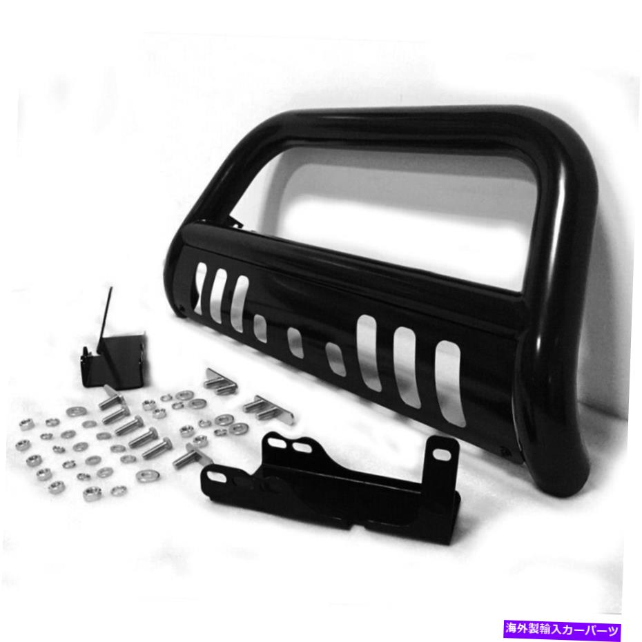 Bull Bar 2007-2018のブルバーシボレーシルバラード1500 GMCブラックプッシュバンパーグリルガード Bull Bar For 2007-2018 Chevy Silverado 1500 GMC Black Push Bumper Grille Guard【並行輸入品】