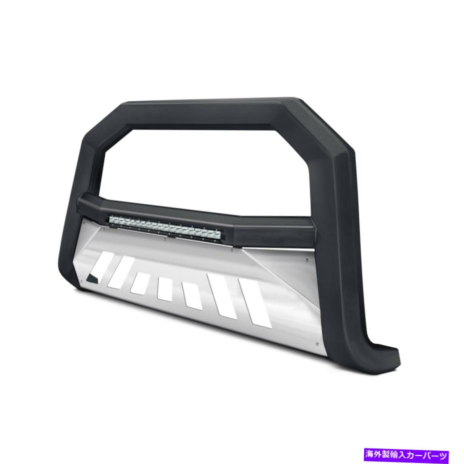 Bull Bar GMC用ユーコンXL 1500 00-06 ARシリーズブラックLEDブルバーWブラッシュスキッドプレート For GMC Yukon XL 1500 00-06 AR Series Black LED Bull Bar w Brushed Skid Plate【並行輸入品】