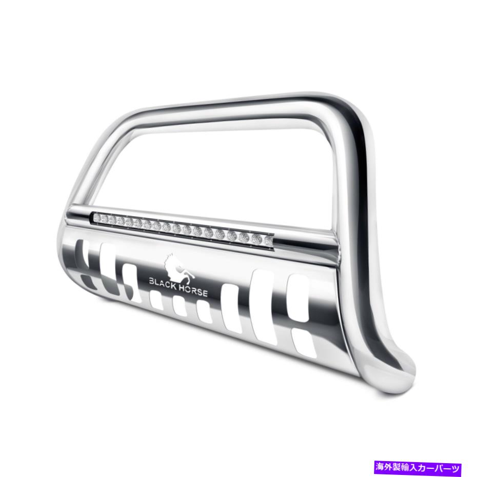 Bull Bar レクサスGX460 14-21ブラックホース3 "ビーコンポリッシュドブルバーWスキッドプレート For Lexus GX460 14-21 Black Horse 3" Beacon Polished LED Bull Bar w Skid Plate【並行輸入品】|Us Custom Parts Shop USDM