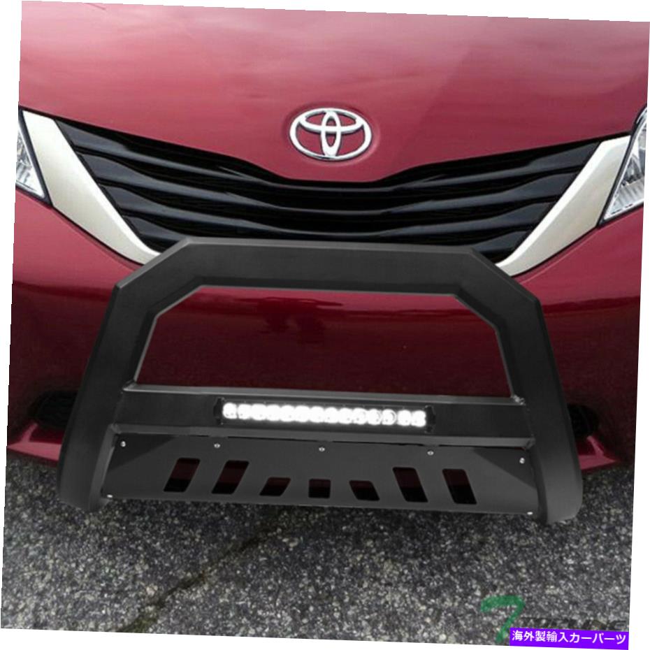 Bull Bar 2011-2020のトップライントヨタシエナAVTアルミニウムLEDブルバーガード-Matteブラック Topline For 2011-2020 Toyota Sienna AVT Aluminum LED Bull Bar Guard -Matte Black【並行輸入品】|Us Custom Parts Shop USDM