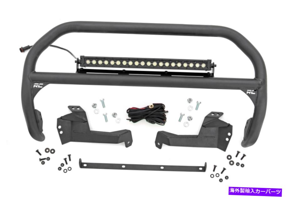 Bull Bar ラフカントリーブラックシリーズDRL LEDナッジバー2021フォードブロンコスポーツ-51042 Rough Country Black Series DRL LED Nudge Bar for 2021 Ford Bronco Sport - 51042【並行輸入品】