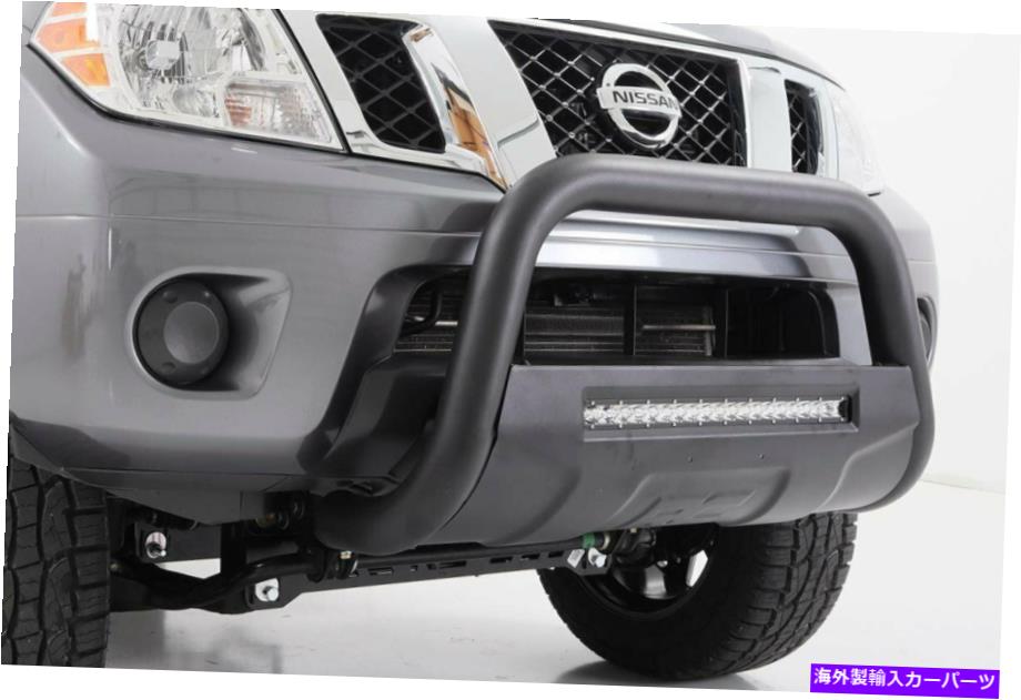 Bull Bar 日産05-19フロンティアブルバーw/ledライトバーブラックのラフカントリー Rough Country For Nissan 05-19 Frontier Bull Bar w/LED Light Bar Black【並行輸入品】|Us Custom Parts Shop USDM