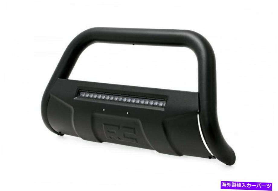 Bull Bar 2019-2022のラフカントリーブラックLEDブルバーシボレーシルバラード1500-B-C4072 Rough Country Black LED Bull Bar for 2019-2022 Chevy Silverado 1500 - B-C4072【並行輸入品】