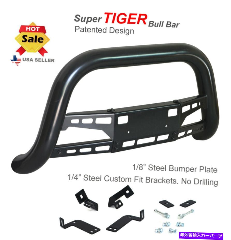 Bull Bar スーパータイガーブルバーフィット01-11フォードレンジャー /マツダBシリーズブラックパウダーコーティング Super Tiger Bull Bar Fits 01-11 Ford Ranger / Mazda B-Series Black Powdercoated【並行輸入品】