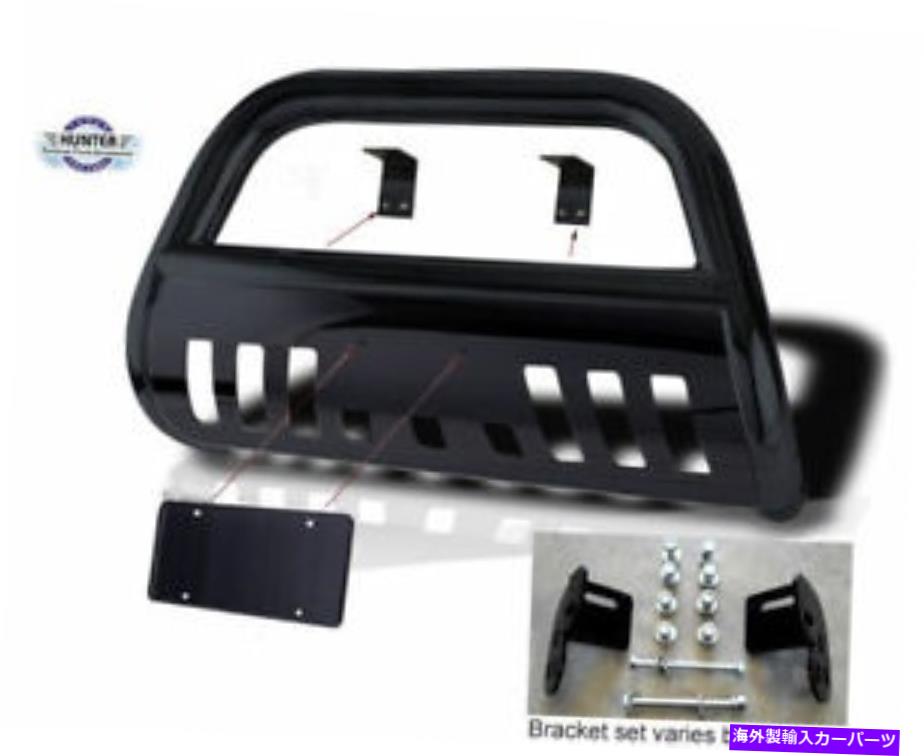 Bull Bar 適合07-14 GMCユーコン /ユーコンXLバンパーガードプッシュブルバーブラックバンパーガード Fits 07-14 GMC Yukon / Yukon XL bumper guard push Bull Bar Black Bumper Guard【並行輸入品】