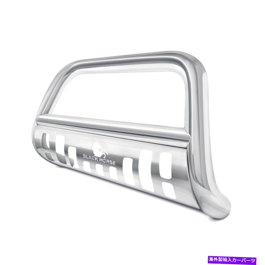 Bull Bar トヨタタコマ16-22ブラックホース3 "磨かれたブルバーw磨かれたスキッドプレート For Toyota Tacoma 16-22 Black Horse 3" Polished Bull Bar w Polished Skid Plate【並行輸入品】|Us Custom Parts Shop USDM