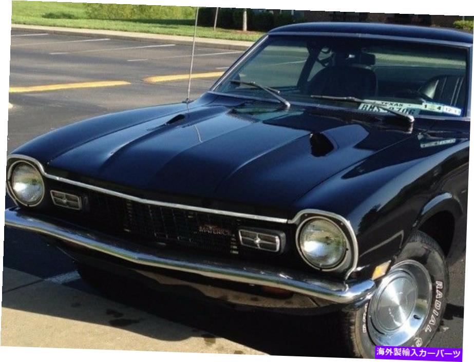 フードベントトリム 1971-72フォードマーベリックフッドグラバーW/スクープホールズ 1971-72 Ford Maverick Hood Grabber w/ Scoop Holes New【並行輸入品】