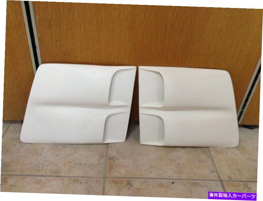フードベントトリム 1969ポンティアックファイアバードトランスアムファイバーグラスサイドスクープ（ペア） 1969 PONTIAC FIREBIRD TRANS AM FIBERGLASS SIDE SCOOPS (PAIR)【並行輸入品】