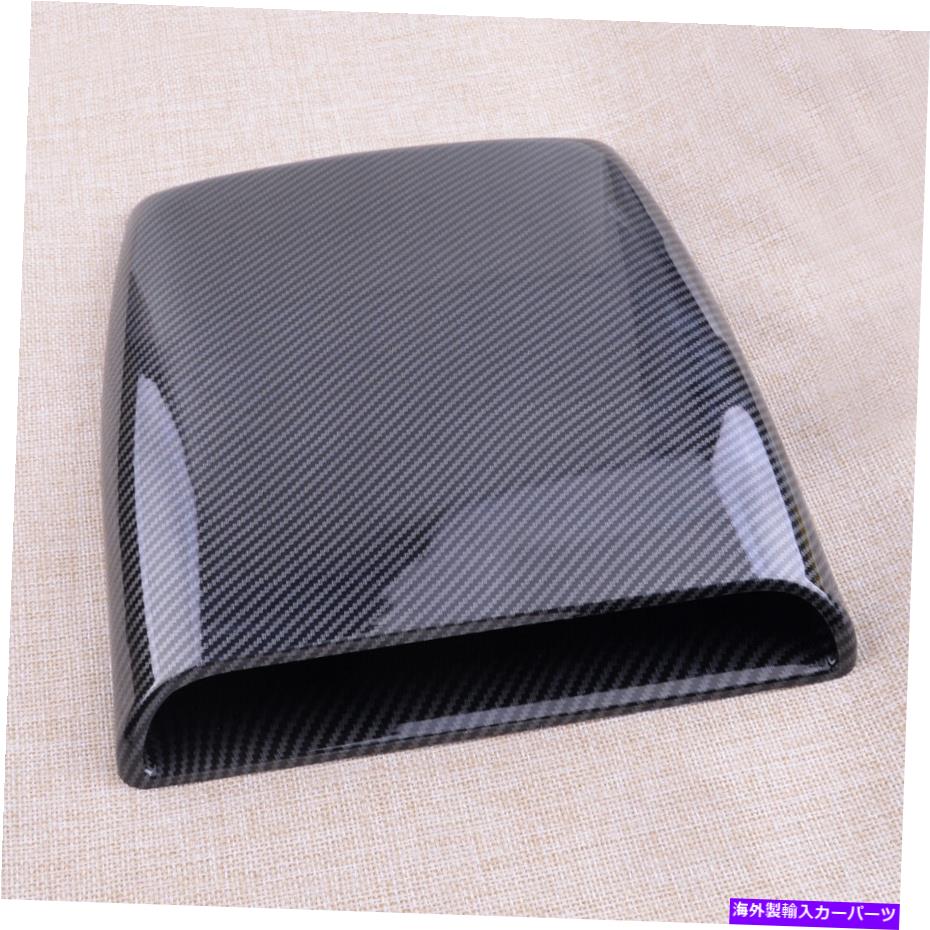フードベントトリム ユニバーサルカーSUVレ??ーシングエアフローベントターボフードスクープカバー Universal Car SUV Racing Air Flow Vent Turbo Hood Scoop Cover【並行輸入品】