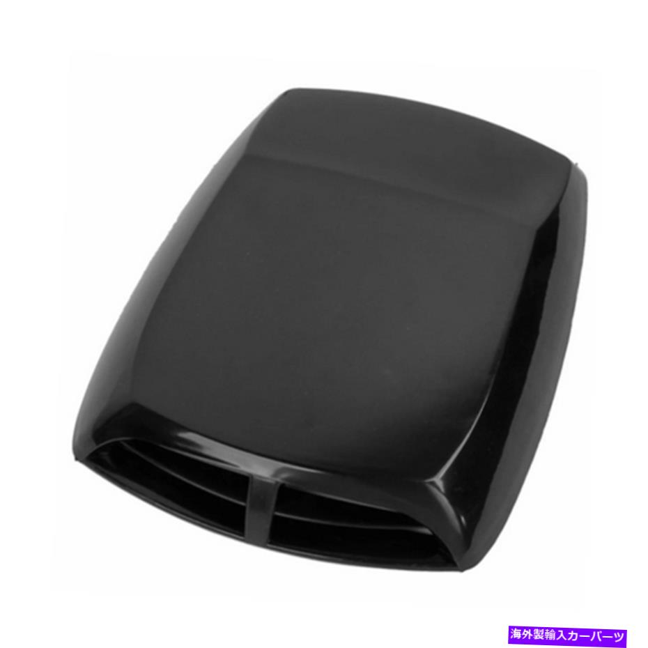 フードベントトリム ブラックカーベントフロー吸気フードカバーABSステッカー装飾エアスクープ330x225mm Black Car Vent Flow Intake Hood Cover ABS Sticker Decorative Air Scoop 330x225mm【並行輸入品】
