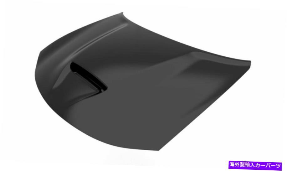 フードベントトリム ダッジ充電器15-20 SRTスタイルフードwエアベントスクープアルミニウム未塗装1ホール Dodge Charger 15-20 SRT Style Hood w Air Vent Scoop Aluminum Unpainted 1 Hole【並行輸入品】