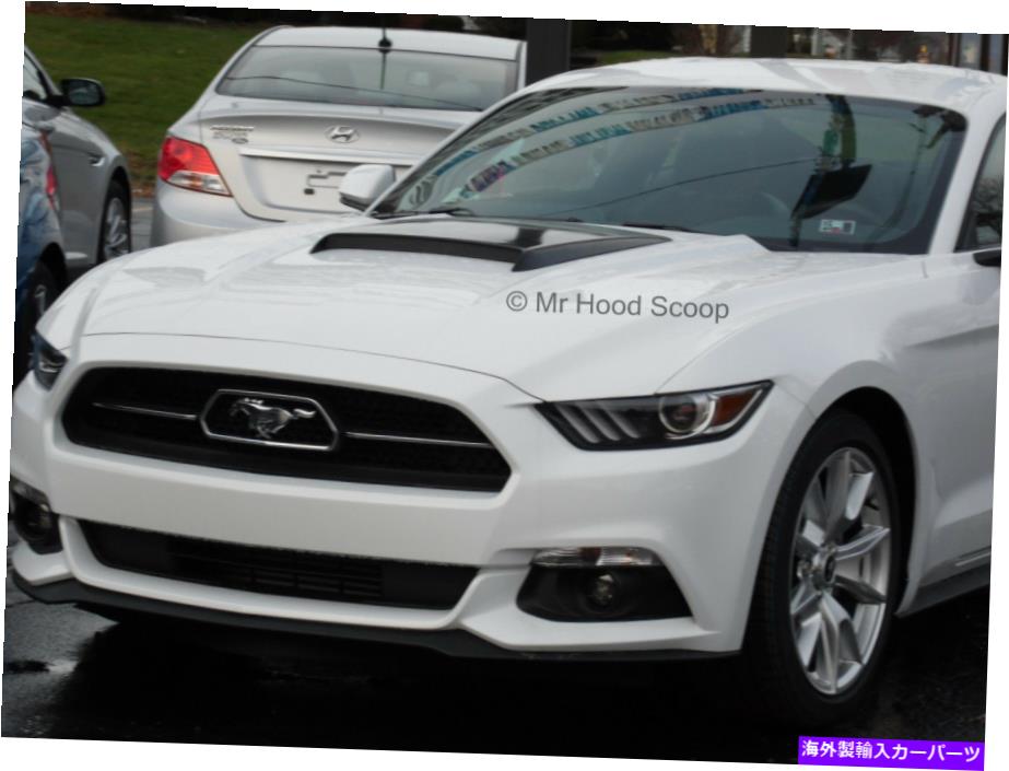 フードベントトリム 2015-2017マスタングGT / V6 MRHOODSCOOPペイントマットブラックHS009のフードスクープ 2015-2017 Hood Scoop for Mustang GT / V6 MrHoodScoop PAINTED MATTE BLACK HS009【並行輸入品】|Us Custom Parts Shop USDM