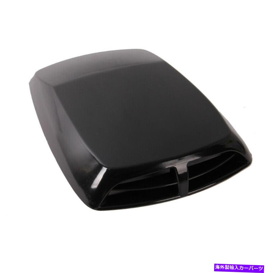 フードベントトリム 1PCブラックカーフードスクープエアインテークボンネットデュアルベントデコレーションカバーステッカー 1PC Black Car Hood Scoop Air Intake Bonnet Dual Vent Decoration Cover Stickers【並行輸入品】