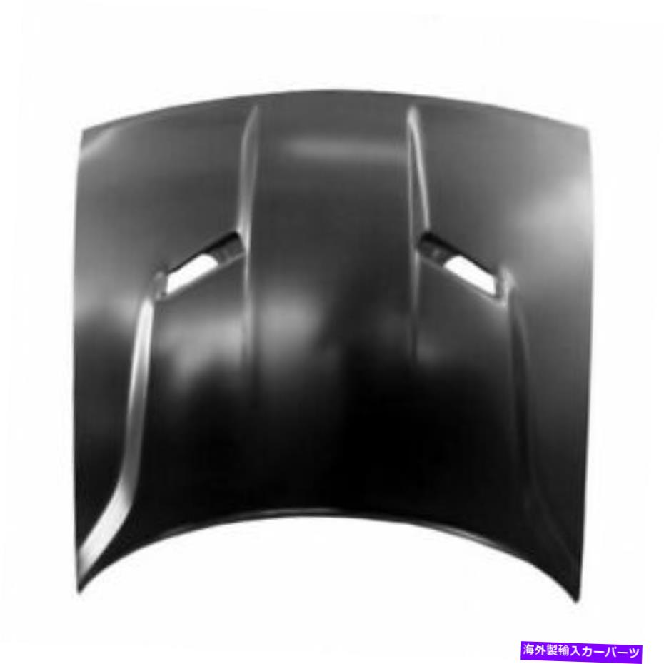 フードベントトリム Dodge Challenger 2015-2022 Hoodパネルの場合|デュアルスクープ|アルミニウム| CAPA For Dodge Challenger 2015-2022 Hood Panel | Dual Scoop | Aluminum | CAPA【並行輸入品】