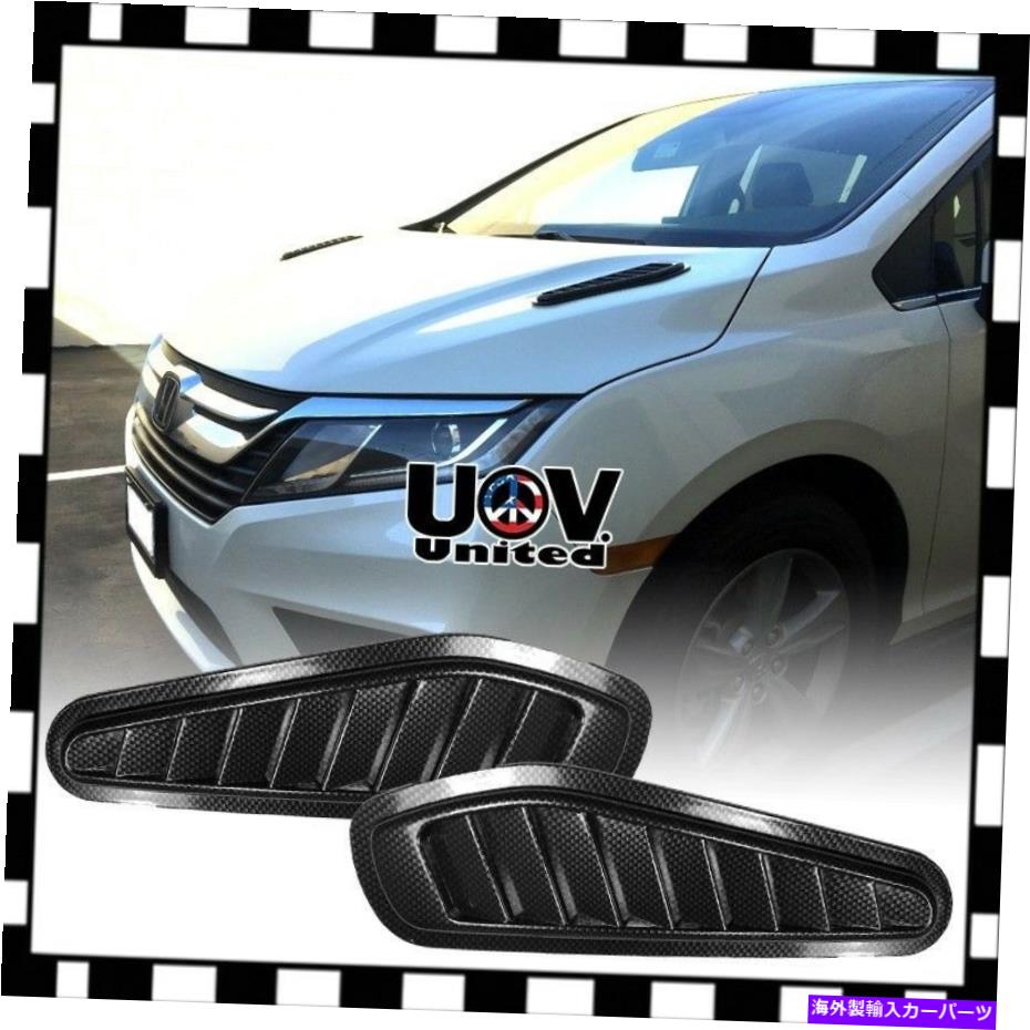 フードベントトリム カーボンファイバーコート偽の装飾フードターボ吸気スクープグリルエアフローベントx Carbon Fiber Coat Fake Decorative Hood Turbo Intake Scoop Grille Air Flow Vent X【並行輸入品】 46,530円