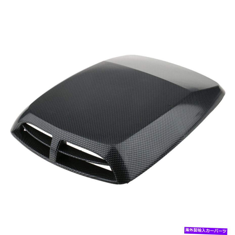 フードベントトリム カーエアフロー吸気フードスクープベントボンネットカバーABSプラスチックステッカー Car Air Flow Intake Hood Scoop Vent Bonnet Cover ABS Plastic Sticker【並行輸入品】