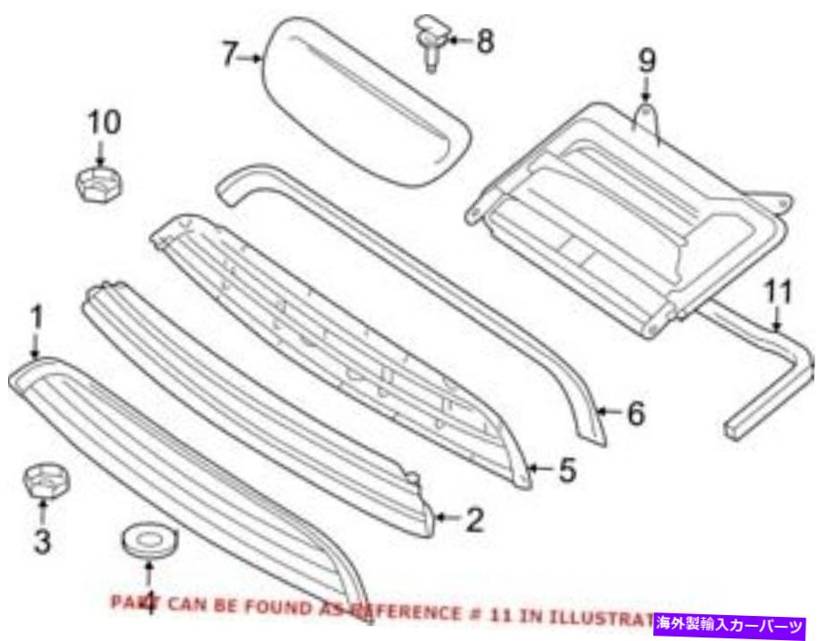 フードベントトリム MINI 51131502776用の本物のOEMフードスクープガスケット Genuine OEM Hood Scoop Gasket for Mini 51131502776【並行輸入品】
