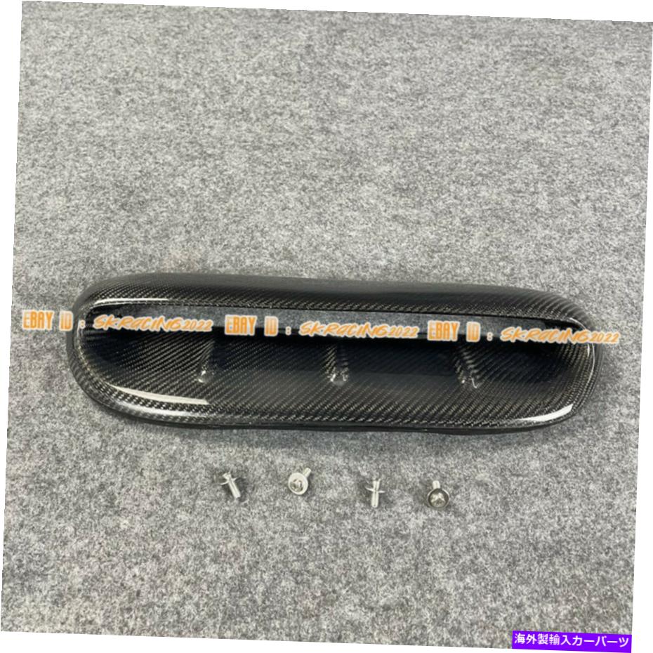 フードベントトリム カーボンファイバーフードスクープボンネットベントBMWミニクーパーS R53 01-06用大きなトリム Carbon Fiber Hood Scoop Bonnet Vent Larger Trim For BMW Mini Cooper S R53 01-06【並行輸入品】