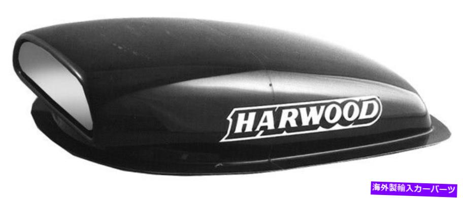 フードベントトリム ハーウッド7の背の高いブラックグラスファイバーグラスミニスクープフードスクープP/N 3163 Harwood 7 In Tall Black Fiberglass Mini Scoop Hood Scoop P/N 3163【並行輸入品】