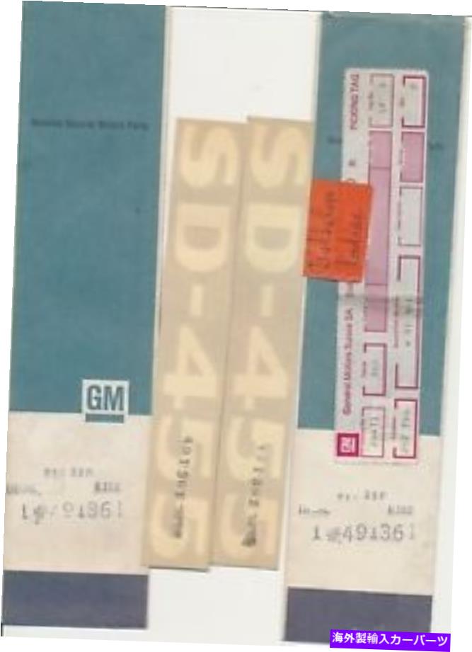フードベントトリム Pontiac Trans Am Nos 455 SD Super Duty Hood Scoop Decals（White）＃491361 2 PCS PONTIAC Trans Am NOS 455 SD Super Duty Hood Scoop Decals (White) #491361 2 pcs【並行輸入品】