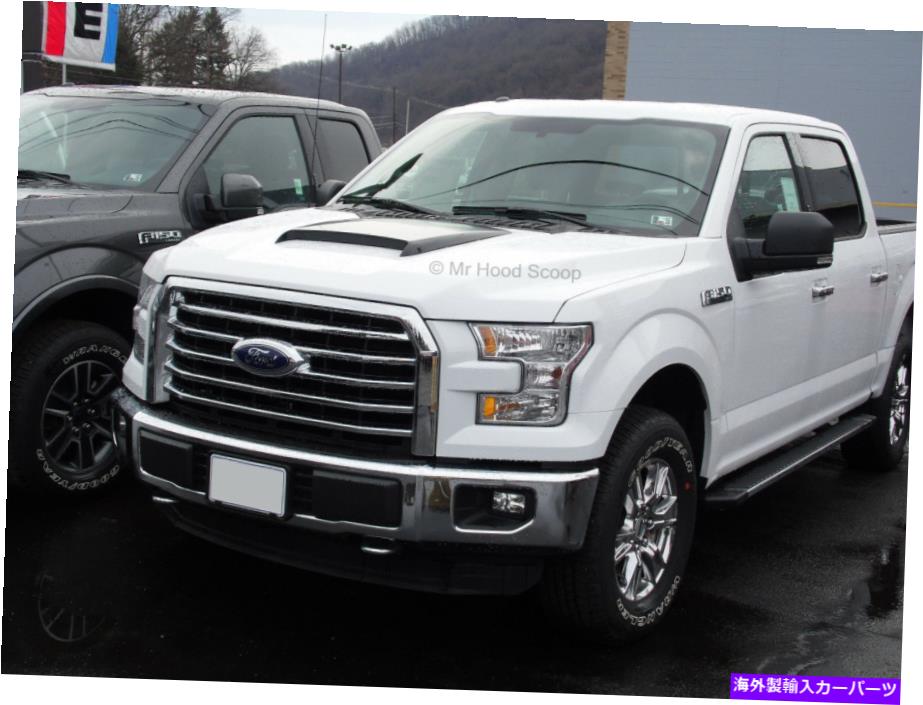 フードベントトリム 2015-2020フォードF150のフードスクープMrhoodscoop未塗装HS009 2015 - 2020 Hood Scoop for FORD F150 MrHoodScoop UNPAINTED HS009【並行輸入品】