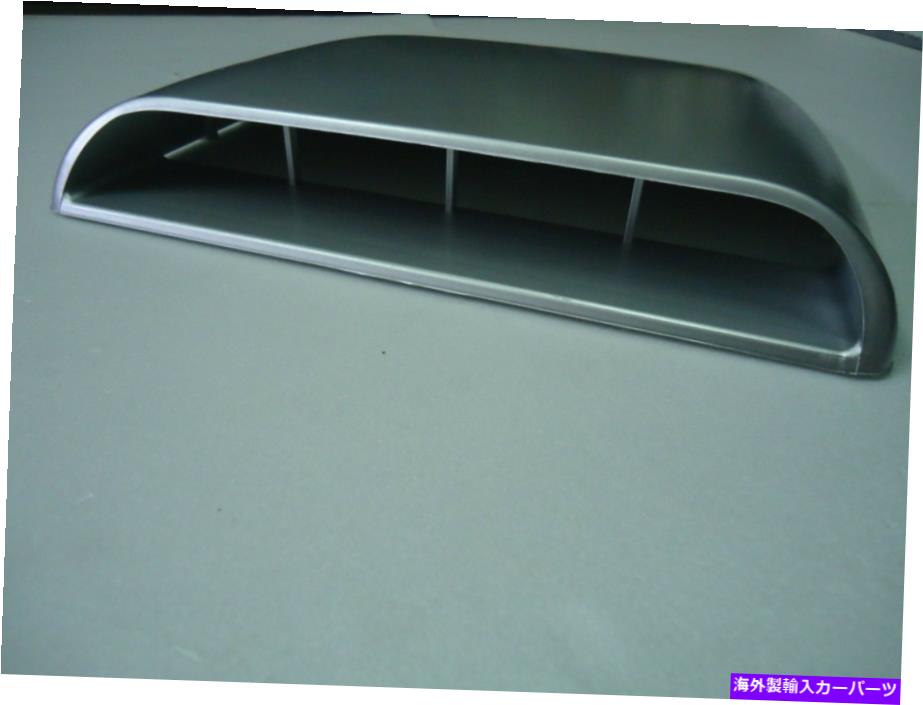 フードベントトリム 車の屋根フードエアスクープ装飾ベントカバーシルバー CAR ROOF HOOD AIR Scoop Decorative Vent Cover SILVER【並行輸入品】