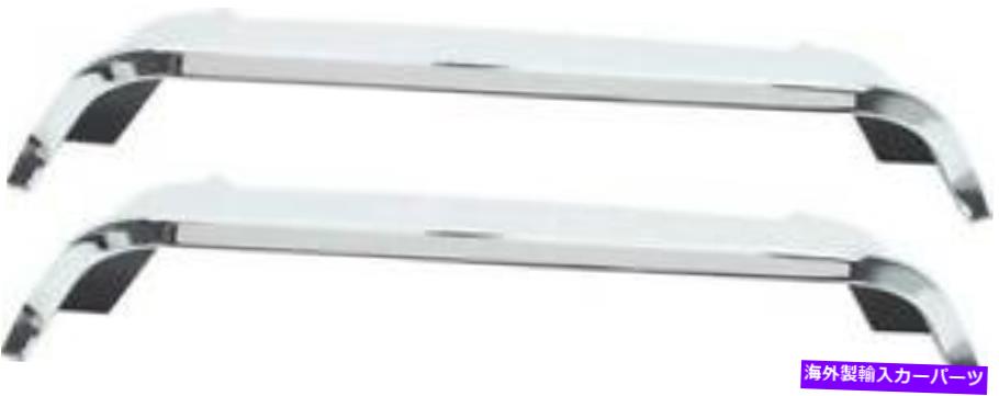 フードベントトリム 1969-72 Mopar Twin Hood Scoop Trim Bezels;クロム; AおよびBボディ 1969-72 Mopar Twin Hood Scoop Trim Bezels ; Chrome ; A and B Body【並行輸入品】