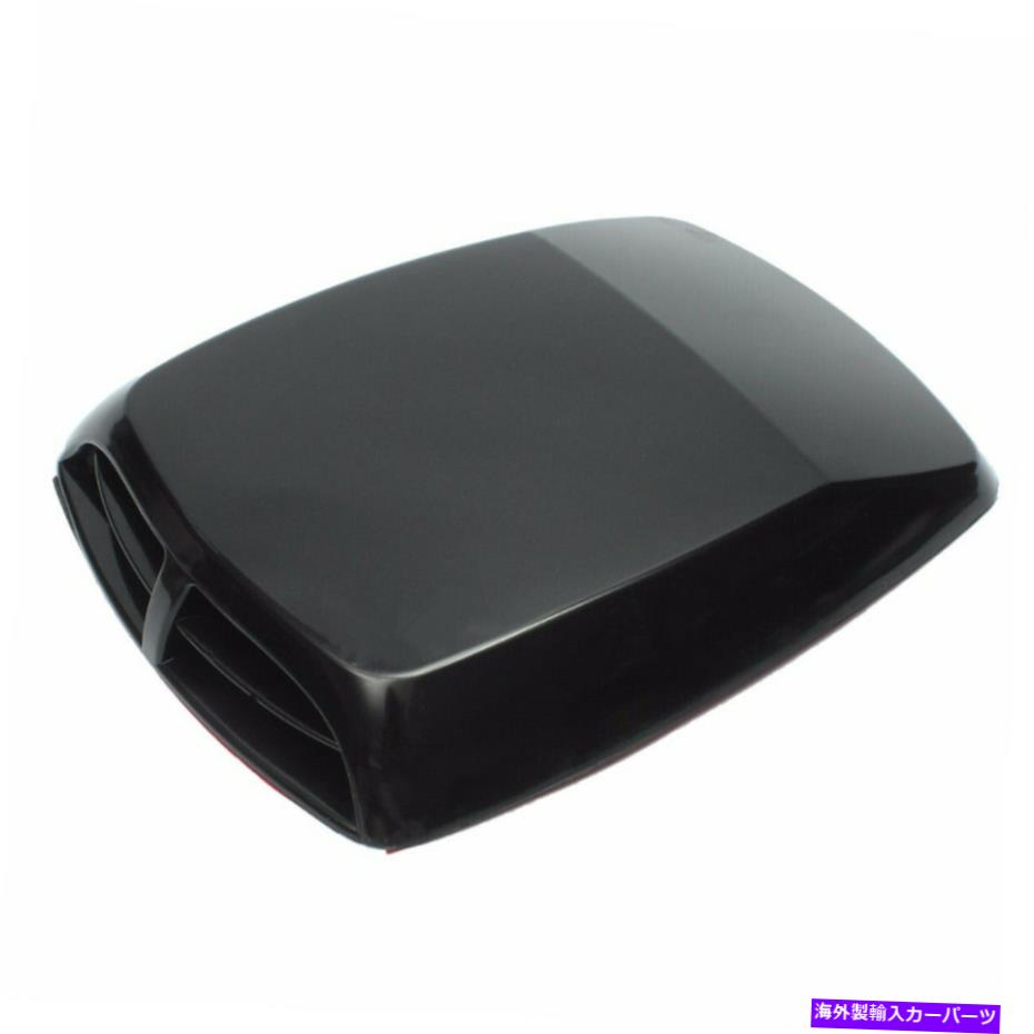フードベントトリム カーボディボンネットエンジンエアフロー吸気フードスクープベントカバーブラックアクセサリー Car Body Bonnet Engine Air Flow Intake Hood Scoop Vent Cover Black Accessories【並行輸入品】