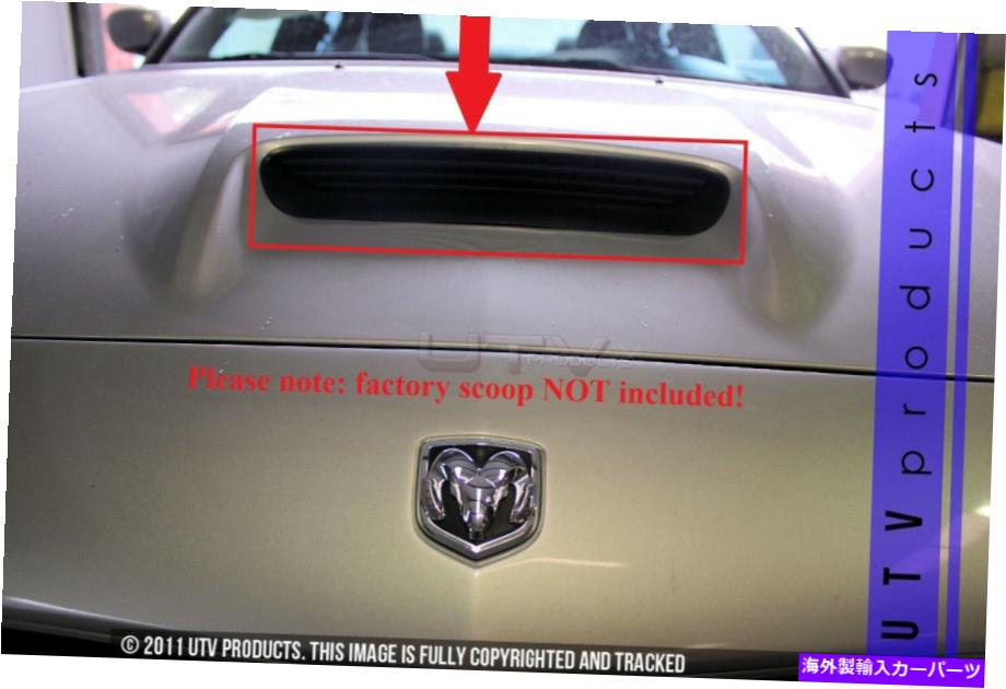 フードベントトリム GTG 2006-2010 SRT8 DODGE CHARGER 1PC GLOSS BLACK FOOD SCOOP BILLET GRILLE KIT GTG 2006 - 2010 SRT8 Dodge Charger 1PC Gloss Black Hood Scoop Billet Grille Kit【並行輸入品】|Us Custom Parts Shop USDM