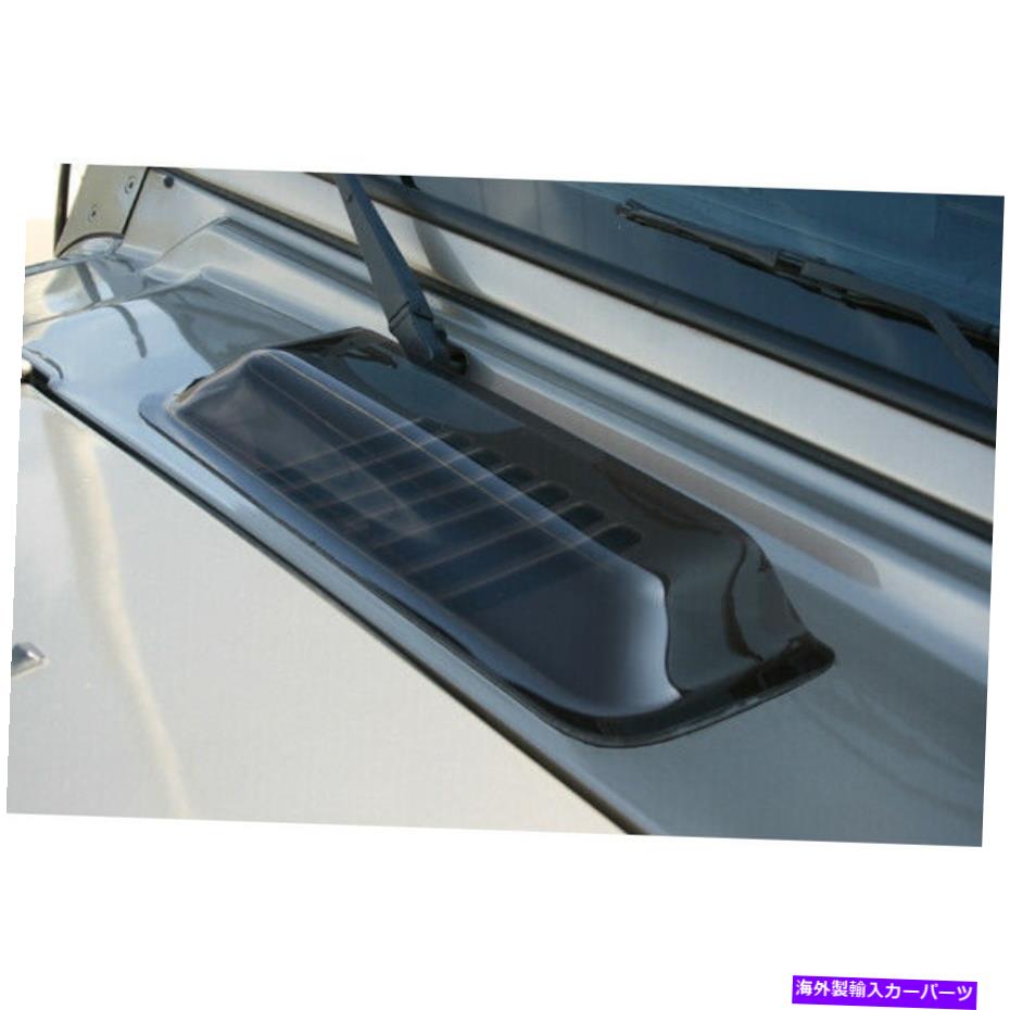 フードベントトリム 頑丈なリッジ11352.01ジープラングラーのカウルベントスクープスモーク Rugged Ridge 11352.01 Cowl Vent Scoop Smoke for Jeep Wrangler【並行輸入品】