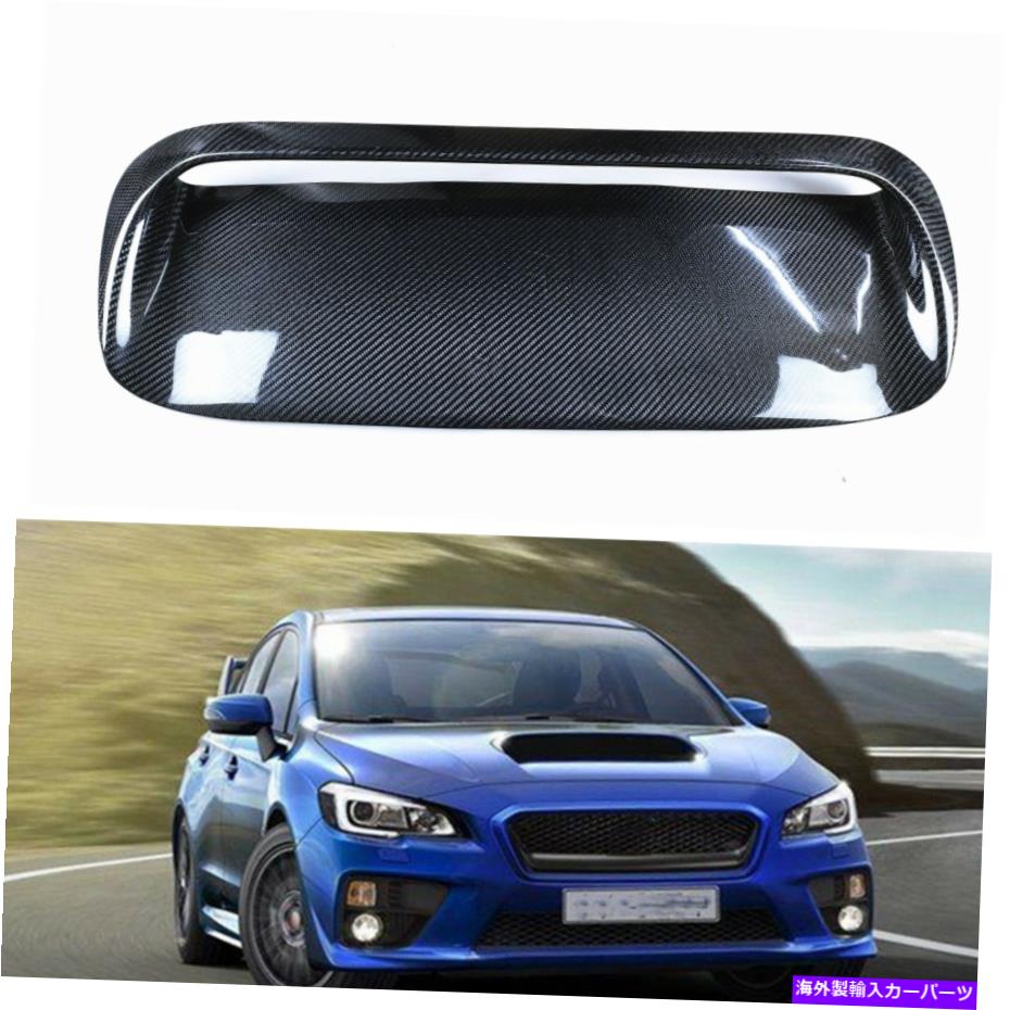 フードベントトリム Subaru Impreza 11th WRX STI 2015-20 2016のカーボンファイバーエアスクープボンネットベント Carbon Fiber Air Scoop Bonnet Vent For Subaru Impreza 11th WRX STi 2015-20 2016【並行輸入品】