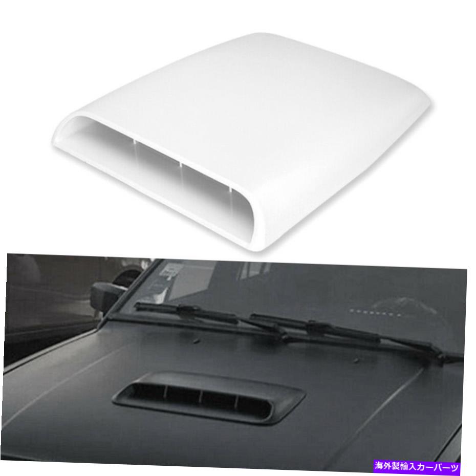 フードベントトリム エアフローインテークスクープボンネットベントカバーフードブラックユニバーサルSUV装飾 Air Flow Intake Scoop Bonnet Vent Cover Hood Black Universal SUV Decorative【並行輸入品】