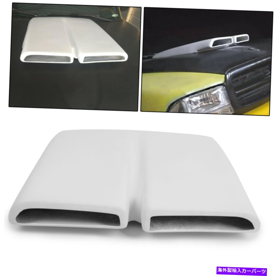 フードベントトリム 1970-76プリマスダスターのホワイトフードスクープキャップ塗装ファイバーグラス White Hood Scoop Cap Painted Fiberglass For 1970-76 Plymouth Duster【並行輸入品】