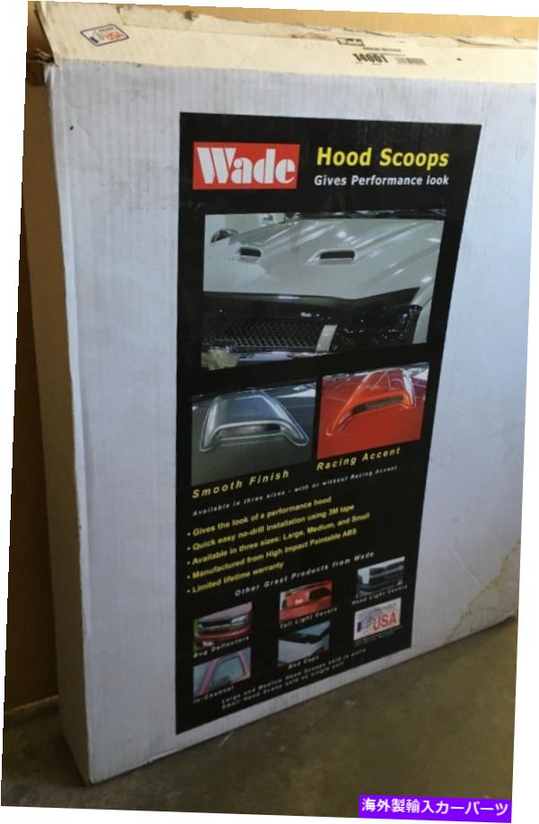 フードベントトリム Wade Large Hood Scoop未塗装の14001大きな滑らかなシングル Wade Large Hood Scoop UnPainted 14001 Large Smooth Single【並行輸入品】