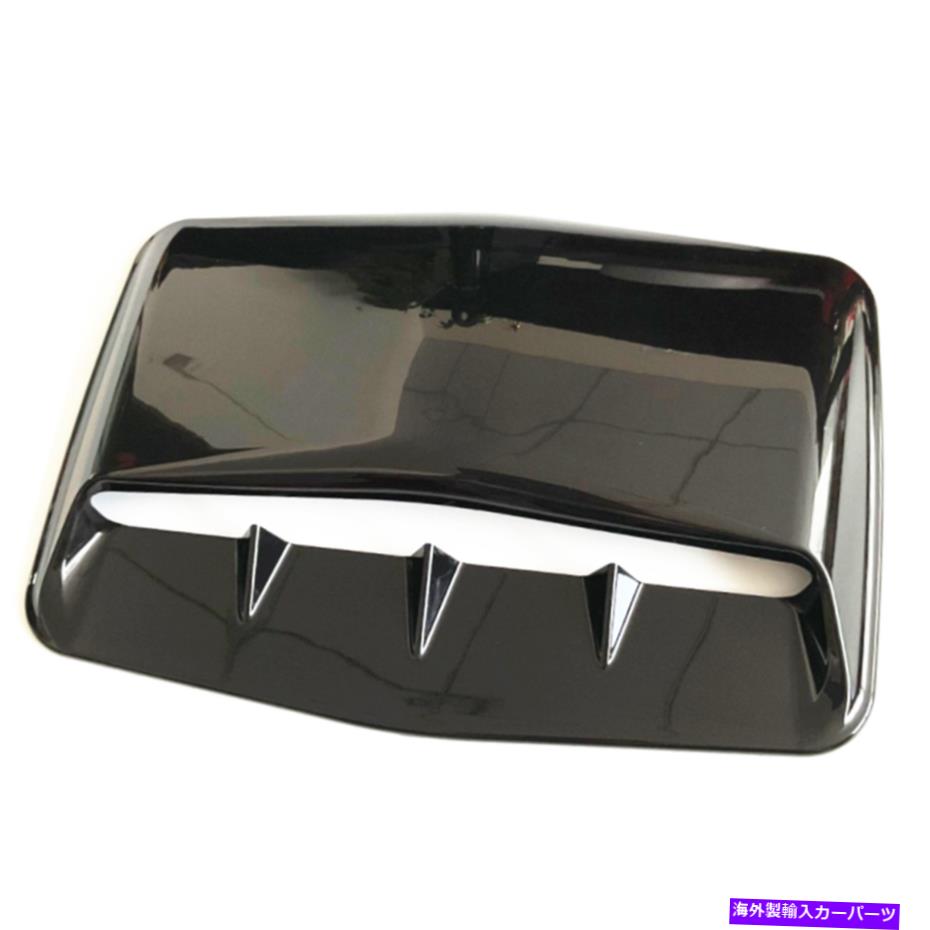 フードベントトリム ベントエアフロー吸気フードスクープカーボディルーフエンジンボンネットアブカバーブラックアブ Vent Air Flow Intake Hood Scoop Car Body Roof Engine Bonnet ABS Cover Black ABS【並行輸入品】