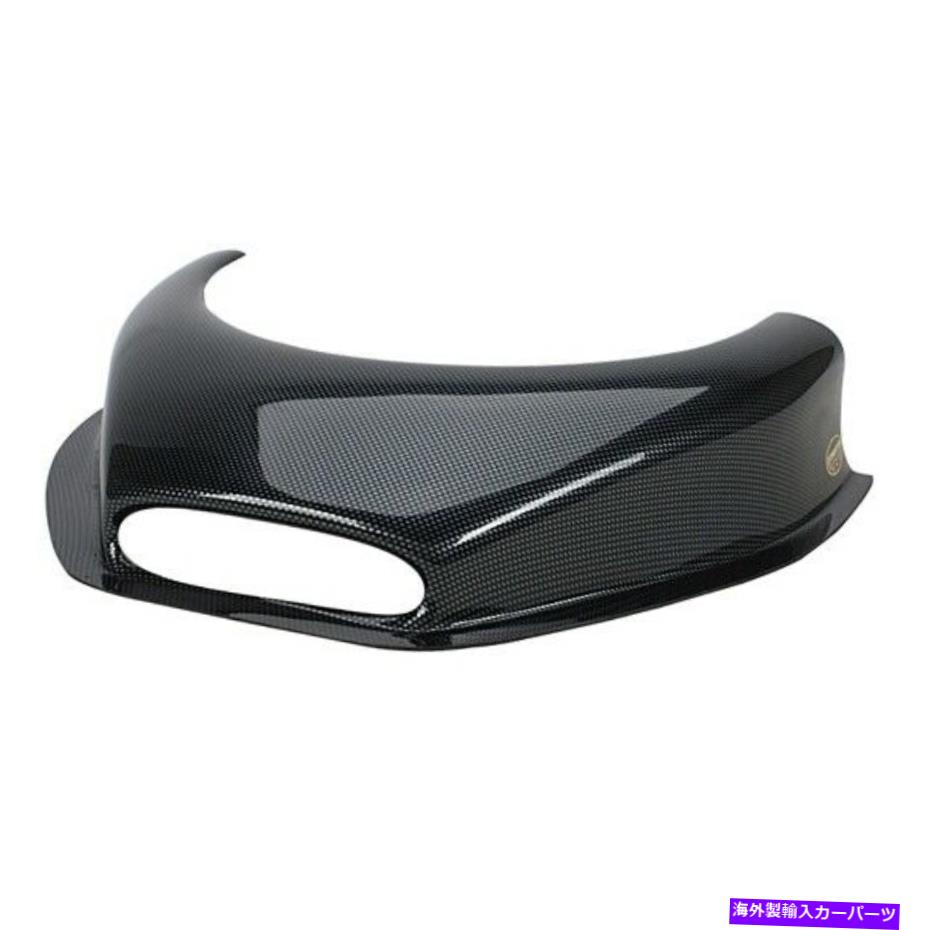 フードベントトリム ドミネーターDOM-508-CFカーボンファイバールックリバースフードスクープw/ホール Dominator DOM-508-CF Carbon Fiber Look Reverse Hood Scoop w/ Hole【並行輸入品】