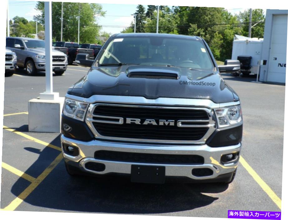 フードベントトリム Mrhoodscoopによる2019 Dodge Ram 1500 Factory Styleのフードスクープ Hood Scoop for 2019 Dodge Ram 1500 Factory Style By MRHoodScoop UNPAINTED HS009【並行輸入品】